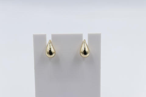 9ct Gold Tear Drop Stud Earrings