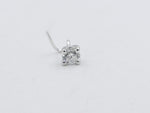 9ct White Gold Lab Grown Diamond Nose Stud 0.18ct