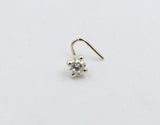 9ct Gold Lab Grown Diamond Nose Stud 0.10ct