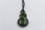 New Zealand Greenstone Double Twist Pendant GC050
