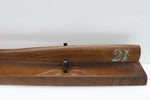 New Zealand Native Wood 21st Taiaha with base & Greenstone Blade