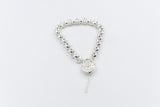 Stg Silver Handmade belcher Bracelet with Filigree Heart SYBA80