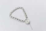 Stg Silver Handmade belcher Bracelet with Filigree Heart SYBA80