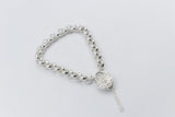 Stg Silver Handmade belcher Bracelet with Filigree Heart SYBA80