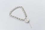 Stg Silver Handmade belcher Bracelet with Filigree Heart SYBA80