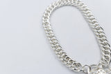 Stg Silver Handmade Double Curb Bracelet SYBA74