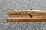 New Zealand Native Wood Taiaha with base - WM975