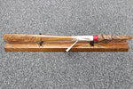 New Zealand Native Wood Taiaha with base - WM975