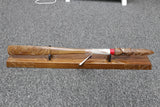 New Zealand Native Wood Taiaha with base - WM975