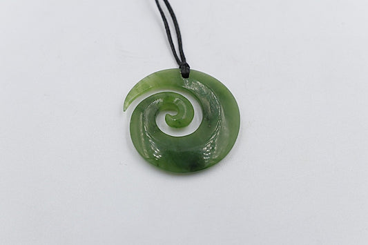 New Zealand Greenstone open Koru