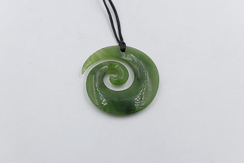 New Zealand Greenstone open Koru