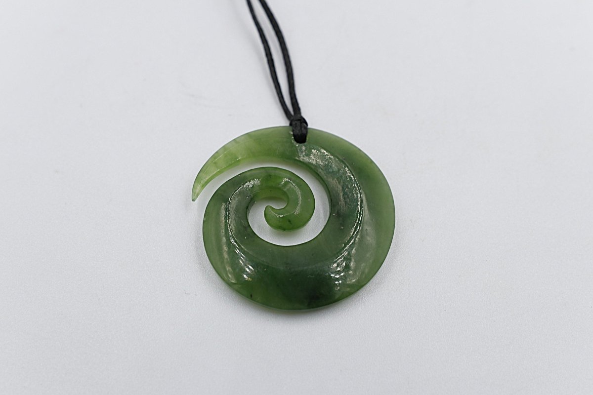 New Zealand Greenstone open Koru