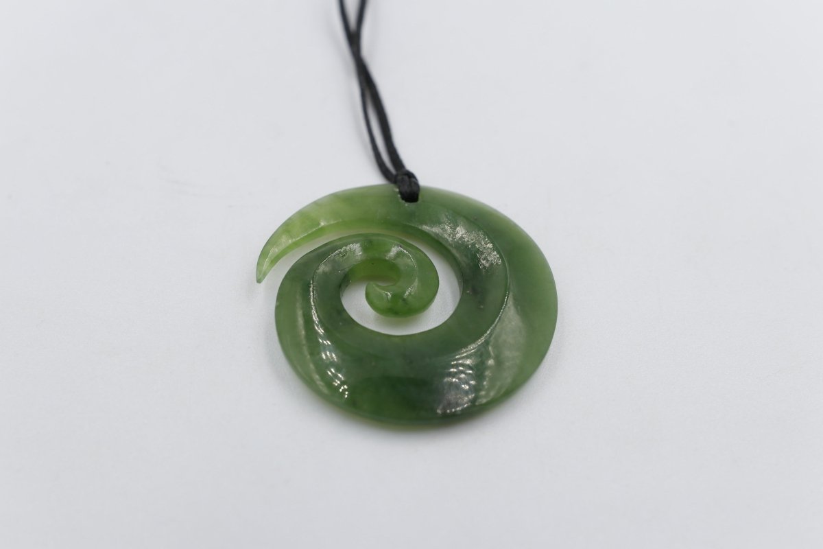 New Zealand Greenstone open Koru