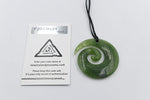 New Zealand Greenstone open Koru