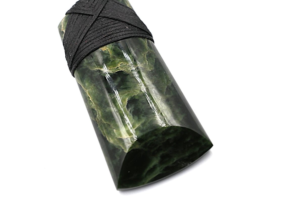 New Zealand Greenstone Polished Toki 95mm