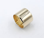 9ct Gold Very wide Band 15.4mm wide