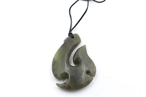 New Zealand Greenstone Fish Hook WGNZOHOR423045