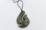 New Zealand Greenstone Fish Hook WGNZOHOR423045