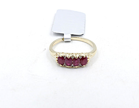 9ct Gold Genuine Ruby & Diamond ring SYR7987R