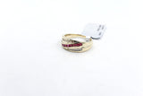 9ct Gold Genuine Ruby & Diamond ring SYR2955R