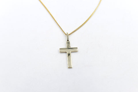 9ct Gold Solid Cross Pendent SYP973