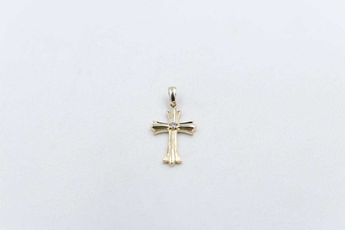 9ct Gold Diamond Set Cross SYP1930