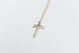 9ct Gold Diamond Set Cross SYP977