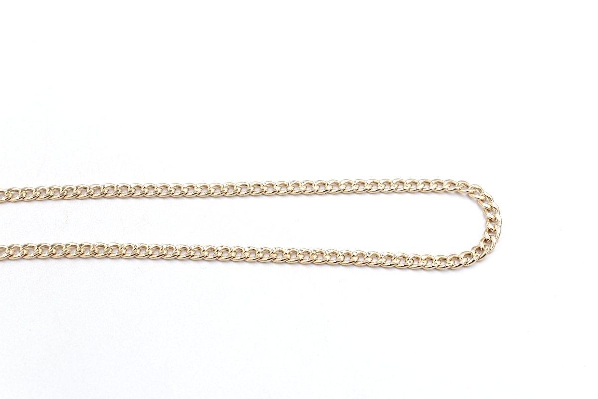 9ct Gold Hollow Curb 50cm 100HV1334/3