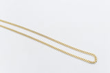 9ct Gold Hollow Curb 50cm 080VGB20V