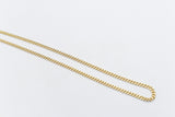 9ct Gold Hollow Curb 50cm 080VGB20V