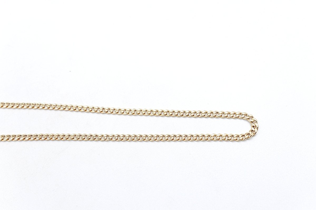 9ct Gold Hollow Curb 50cm 80HVI1344/4