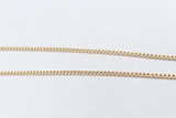 9ct Gold Hollow Curb 50cm 80HVI1344/4
