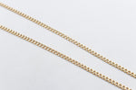 9ct Gold Hollow Curb 50cm 80HVI1344/4