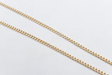 9ct Gold Hollow Curb 50cm 80HVI1344/4