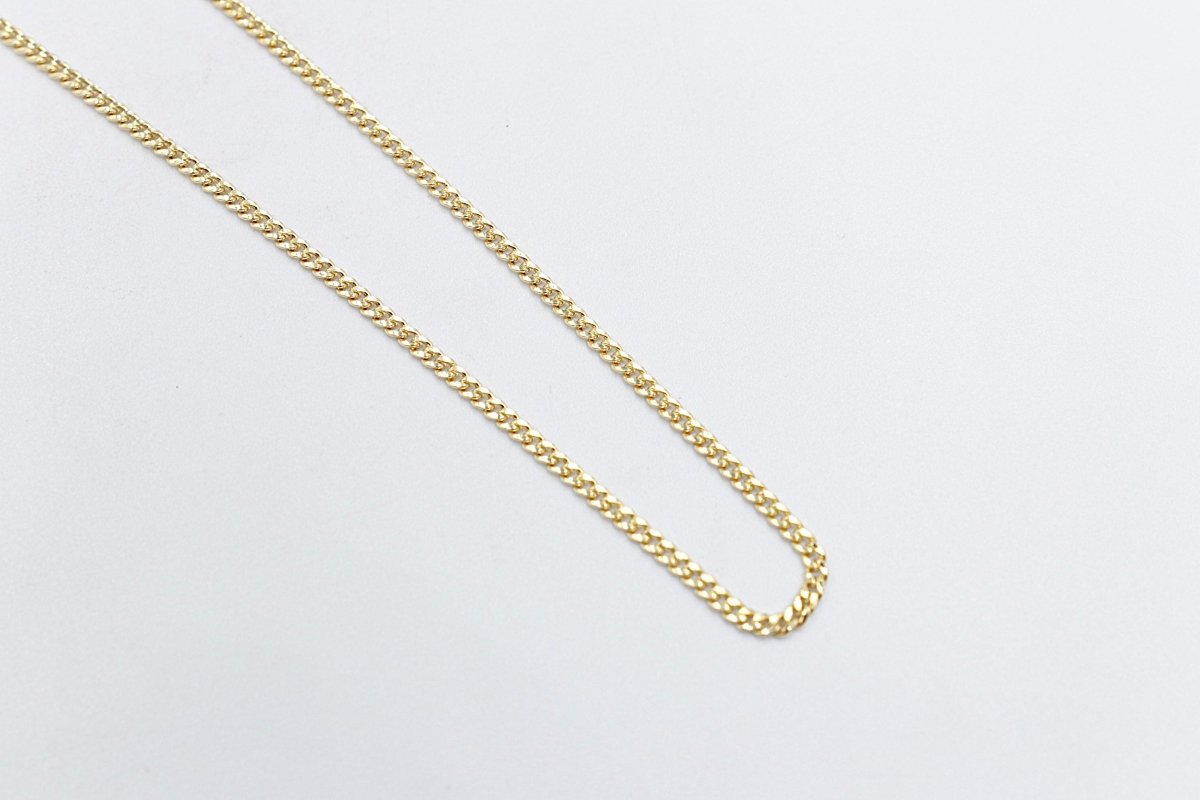 9ct Gold Hollow Curb 50cm 060VGB20V