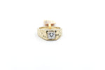 10K Gold Lab Grown 1ct Princess Cut Diamond Ring