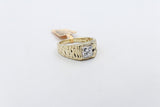 10K Gold Lab Grown 1ct Princess Cut Diamond Ring
