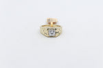 10K Gold Lab Grown 1ct Princess Cut Diamond Ring