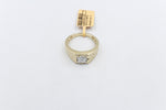 10K Gold Lab Grown 1ct Princess Cut Diamond Ring