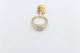 10K Gold Lab Grown 1ct Princess Cut Diamond Ring