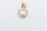 10K Gold Lab Grown 1ct Princess Cut Diamond Ring