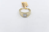 10K Gold Lab Grown 1ct Princess Cut Diamond Ring
