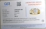 10K Gold Lab Grown 1ct Princess Cut Diamond Ring