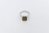 Stg Silver Ring with New Zealand Tigers Eye 155ALXTE
