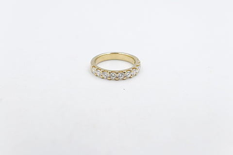 18ct Gold Heavy Lab Grown Diamond Ring 081-00403