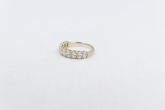 18ct Gold Lab Grown Oval Diamond Ring 1.5ct 081-00427
