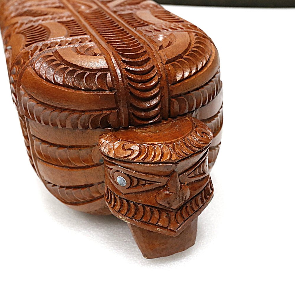 Mahogany Wooden Wakahuia Treasure Box WA027