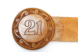 Wooden Key 21st Key WA024