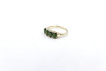 9ct Gold New Zealand Greenstone & Diamond Ring SYR7993G