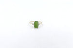 9ct Gold New Zealand Greenstone & Diamond Ring SYR7759G